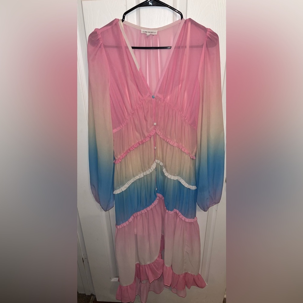 Free The Roses Slip Dress and Carigan Cover Pastel Taylor Swift Lover Dress